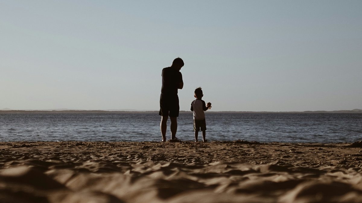 
a-father-and-son-at-the-beach

