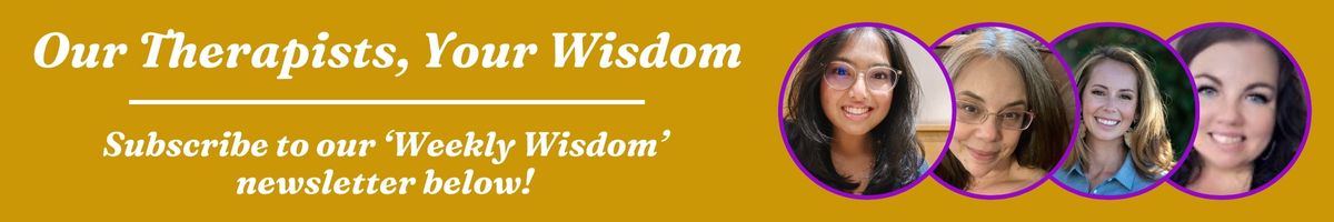 weekly wisdom newsletter banner signup