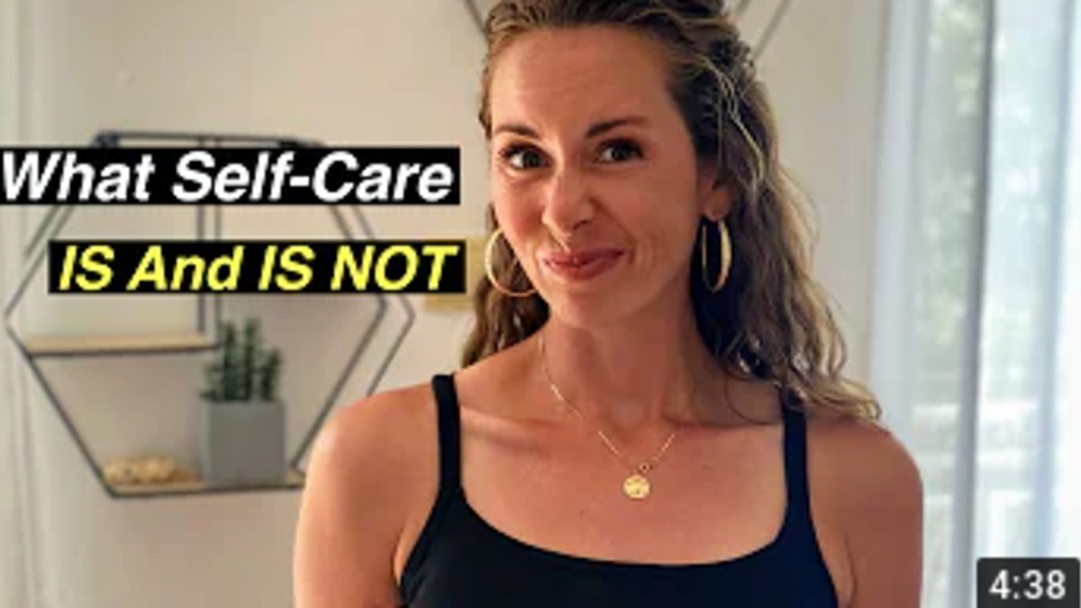 
Jourdan Travers, LCSW discussing practical self-care routines on YouTube
